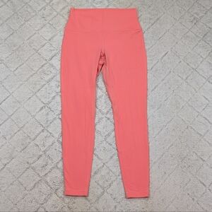 Lululemon Leggings Womens 10 Pink Guava Align Hi Rise Double Lined 28”